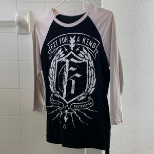Fit For a King baseball tee